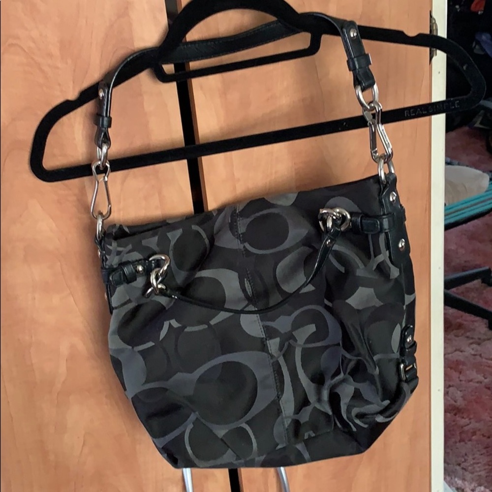 Coach signature shoulder bag